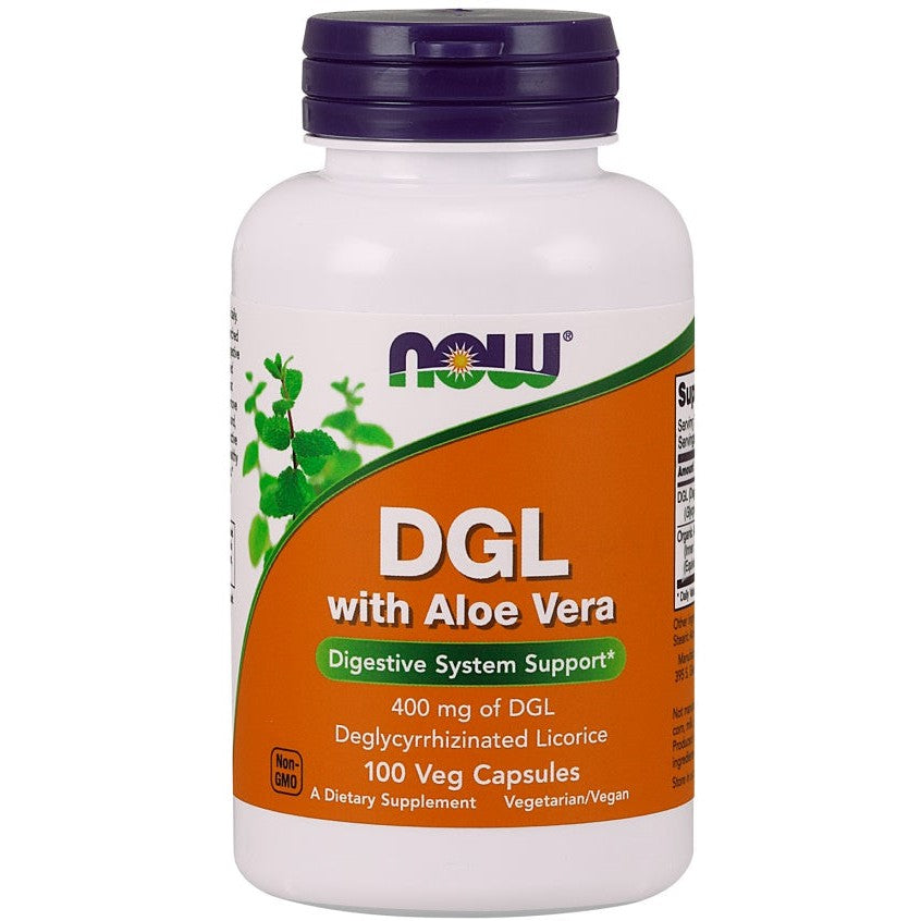 NOW Foods DGL with Aloe Vera - 100 vcaps