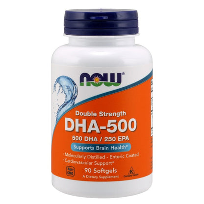 NOW Foods DHA-500, 500 DHA / 250 EPA - 90 softgels