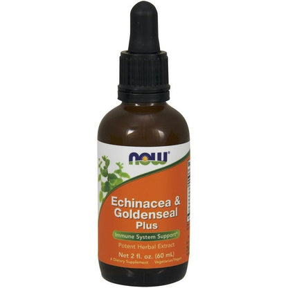 NOW Foods Echinacea & Goldenseal Plus - 60 ml.