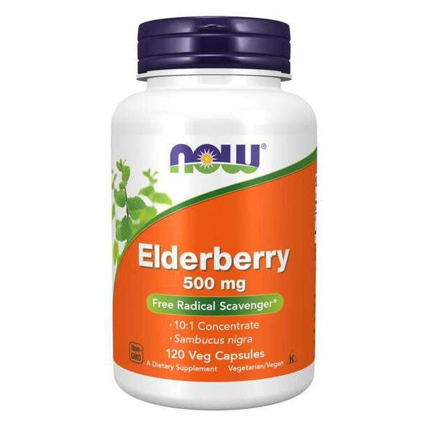 NOW Foods Elderberry, 500mg - 120 vcaps