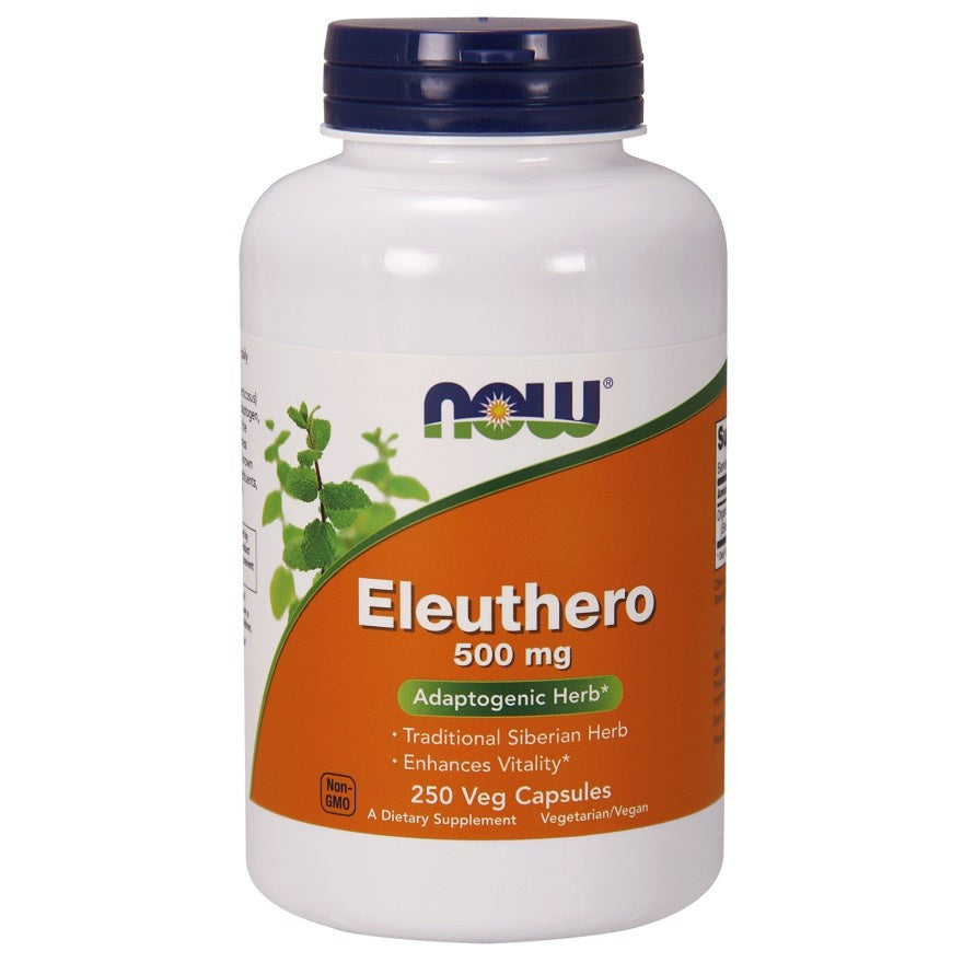 NOW Foods Eleuthero, 500mg - 250 vcaps