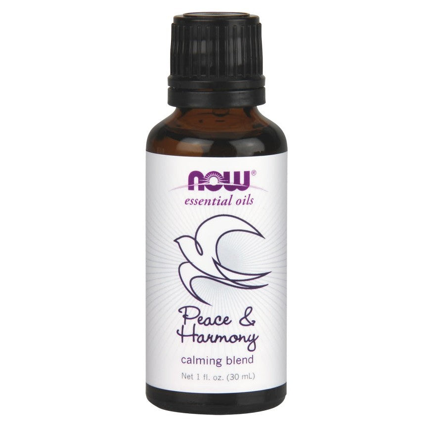 NOW Foods Essential Oil, Peace & Harmony Oil Blend - 30 ml.