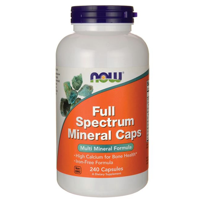 NOW Foods Full Spectrum Minerals, Iron-Free - 240 caps