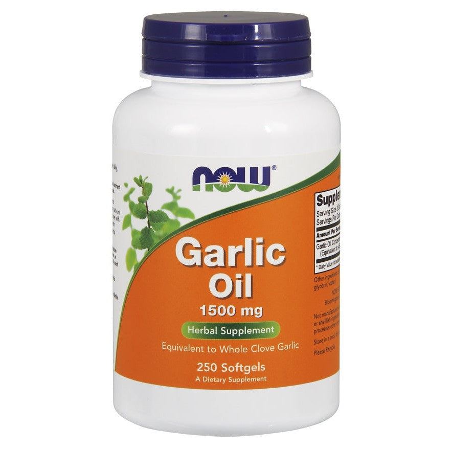 NOW Foods Garlic Oil, 1500mg - 250 softgels