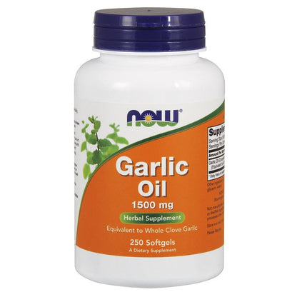 NOW Foods Garlic Oil, 1500mg - 250 softgels