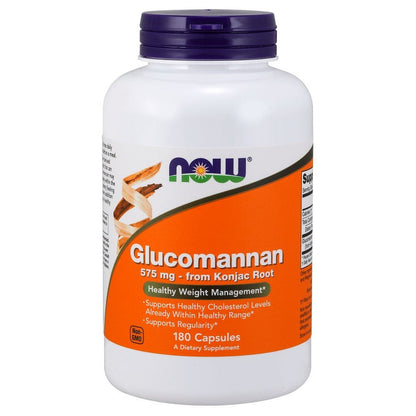 NOW Foods Glucomannan from Konjac Root, 575mg - 180 caps
