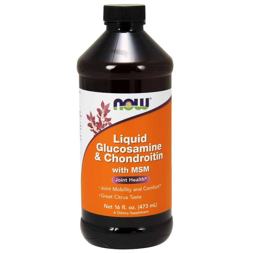 NOW Foods Glucosamine & Chondroitin with MSM Liquid - 473ml.