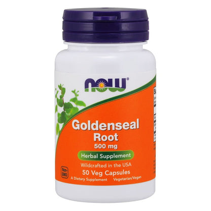 NOW Foods Goldenseal Root, 500mg - 50 vcaps