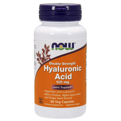 NOW Foods Hyaluronic Acid, 100mg Double Strength - 60 vcaps