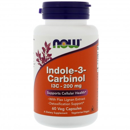 NOW Foods Indole-3-Carbinol (I3C), 200mg - 60 vcaps