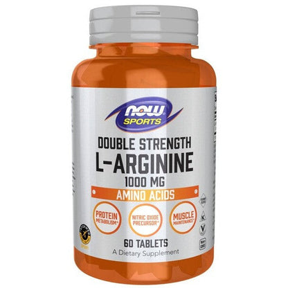 NOW Foods L-Arginine, 1000mg - 60 tablets