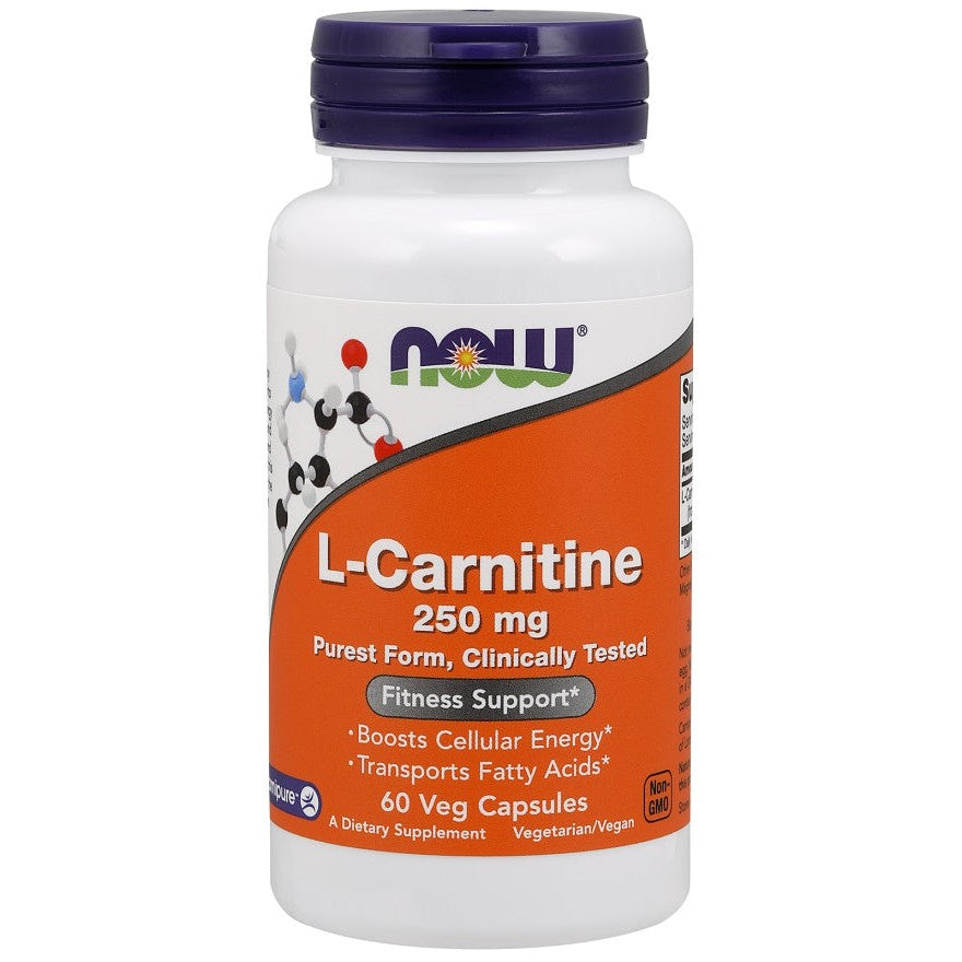 NOW Foods L-Carnitine, 250mg - 60 vcaps