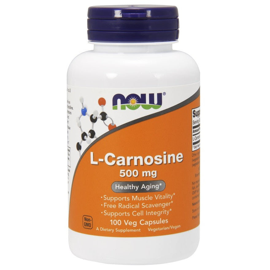 NOW Foods L-Carnosine, 500mg - 100 vcaps