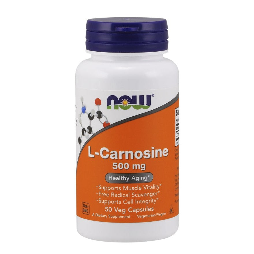 NOW Foods L-Carnosine, 500mg - 50 vcaps