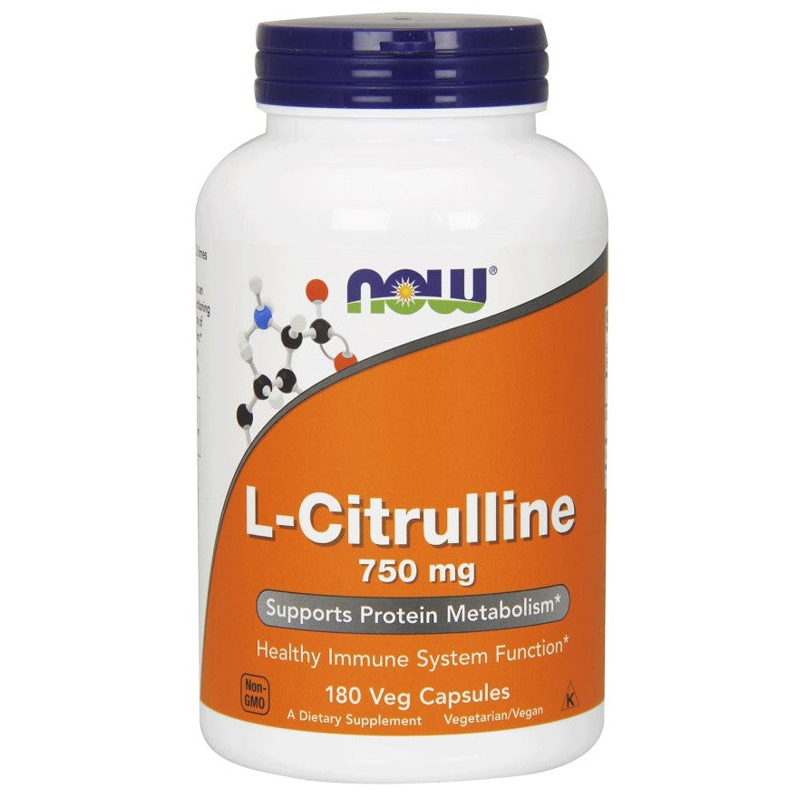 NOW Foods L-Citrulline, 750mg - 180 vcaps