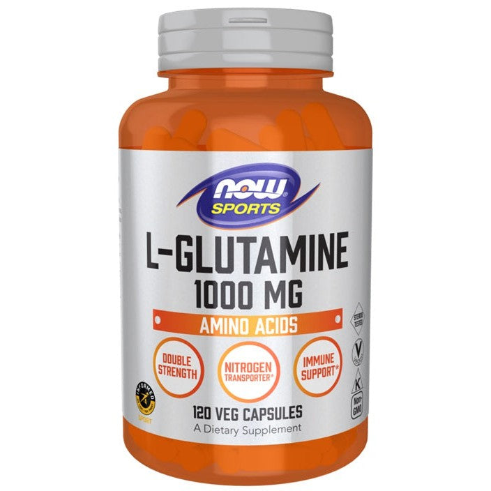 NOW Foods L-Glutamine, 1000mg - 120 vcaps