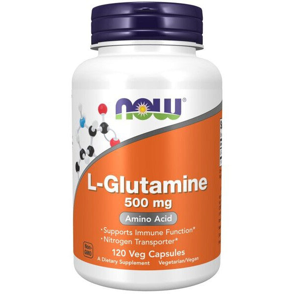 NOW Foods L-Glutamine, 500mg - 120 vcaps