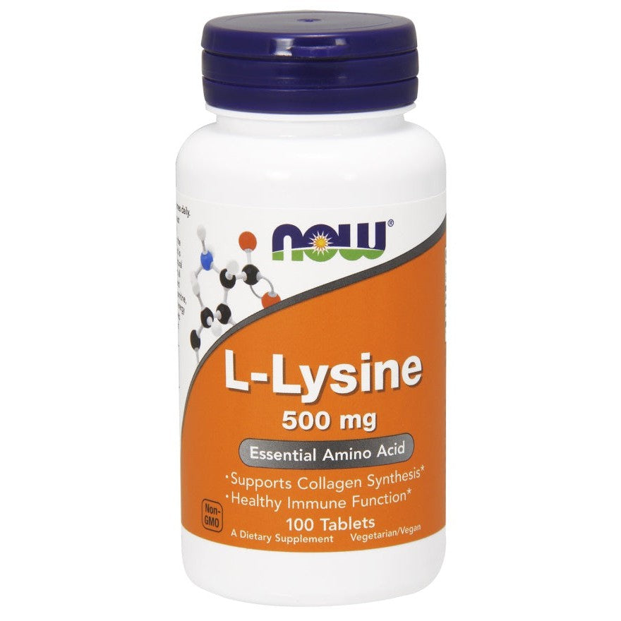 NOW Foods L-Lysine, 500mg - 100 tablets