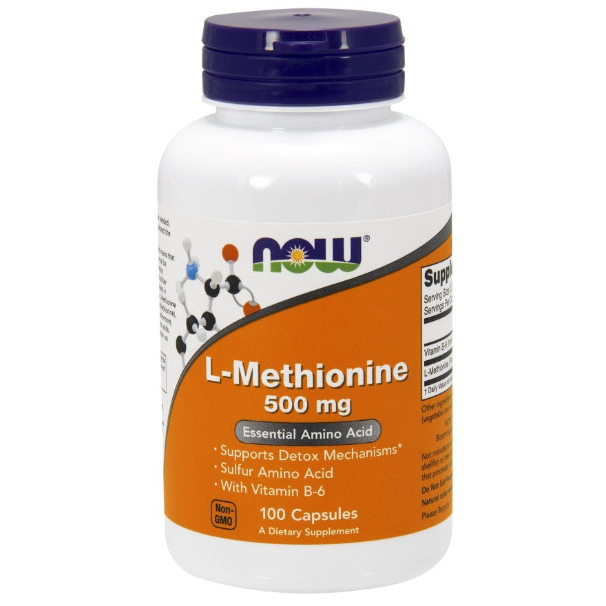 NOW Foods L-Methionine, 500mg - 100 caps