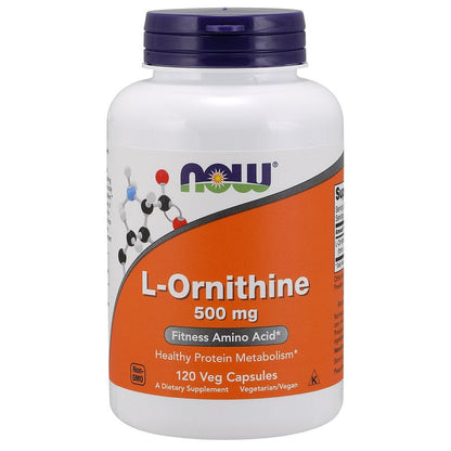 NOW Foods L-Ornithine, 500mg - 120 vcaps
