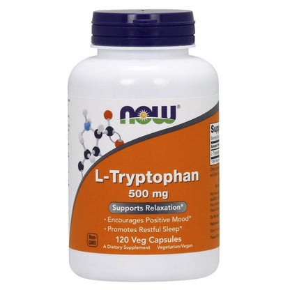 NOW Foods L-Tryptophan, 500mg - 120 vcaps