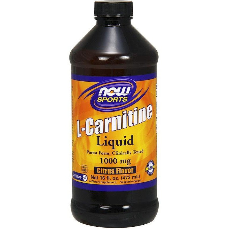 NOW Foods Liquid L-Carnitine, 1000mg Tropical Punch - 473 ml.