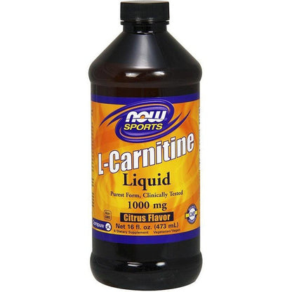 NOW Foods Liquid L-Carnitine, 1000mg Tropical Punch - 473 ml.