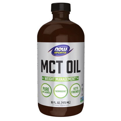 NOW Foods MCT Oil, Pure Liquid - 473 ml.