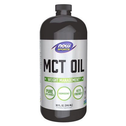 NOW Foods MCT Oil, Pure Liquid - 946 ml.