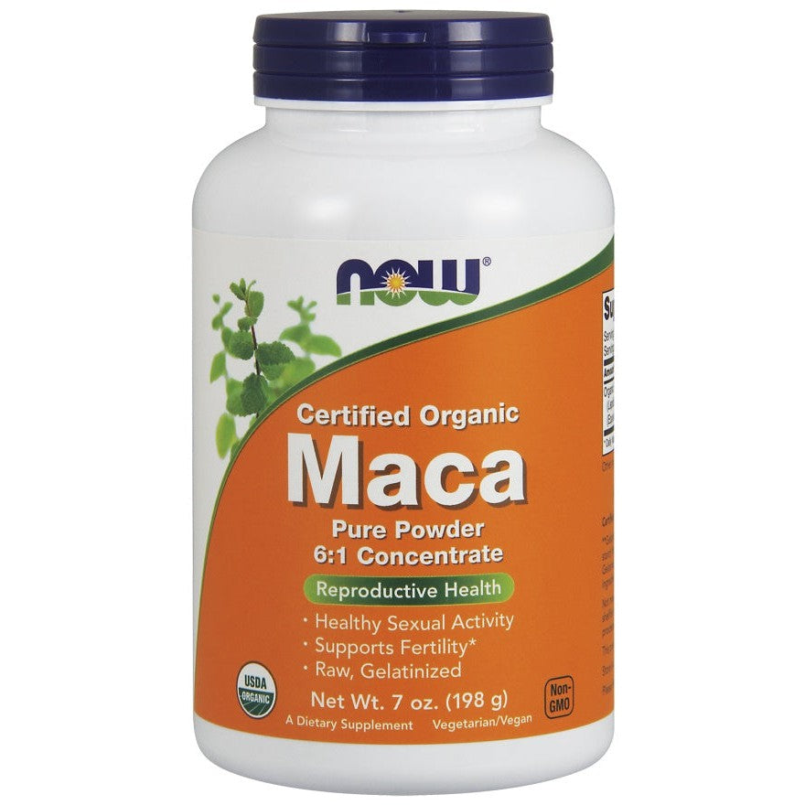 NOW Foods Maca 6:1 Concentrate, Pure Powder - 198g