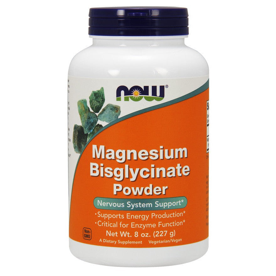 NOW Foods Magnesium Bisglycinate Powder - 227g