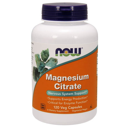 NOW Foods Magnesium Citrate, 400mg - 120 vcaps