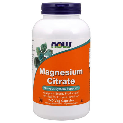 NOW Foods Magnesium Citrate, 400mg - 240 vcaps