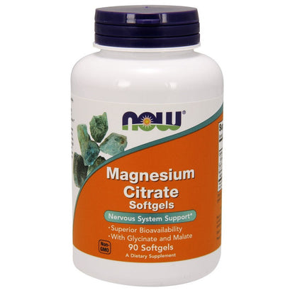 NOW Foods Magnesium Citrate Softgels - 90 softgels