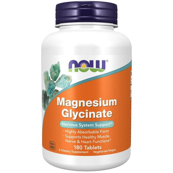 NOW Foods Magnesium Glycinate - 180 tabs