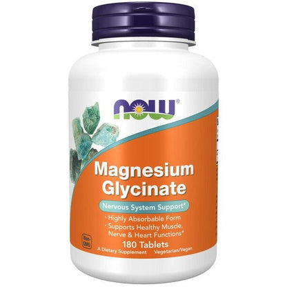 NOW Foods Magnesium Glycinate - 180 tabs