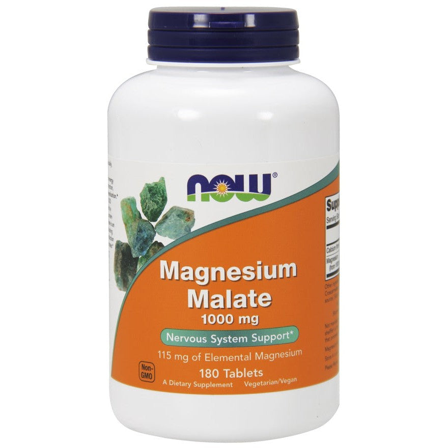NOW Foods Magnesium Malate, 1000mg - 180 tabs