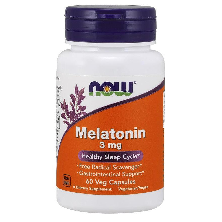 NOW Foods Melatonin, 3mg - 60 vcaps