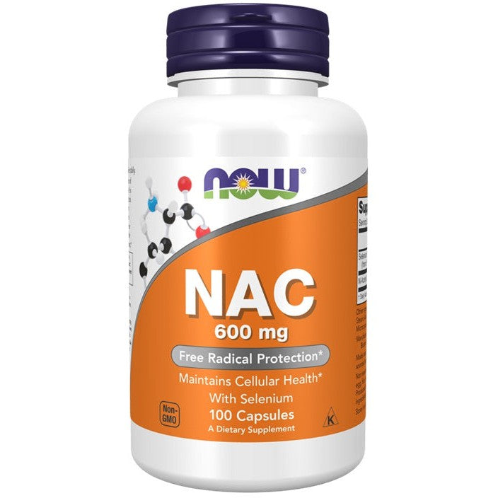 NOW Foods NAC with Selenium, 600mg - 100 caps