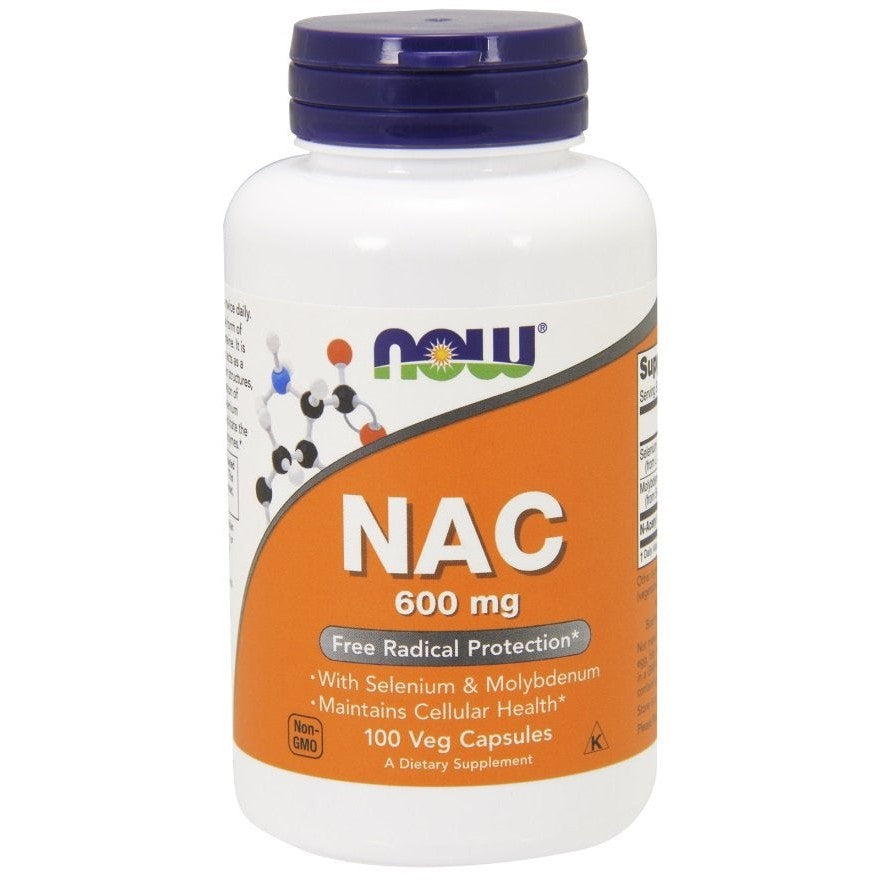 NOW Foods NAC with Selenium & Molybdenum, 600mg - 100 vcaps