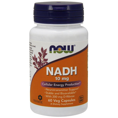 NOW Foods NADH, 10mg - 60 vcaps