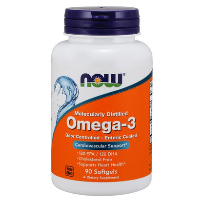 NOW Foods Omega-3 Enteric Coated - 90 softgels