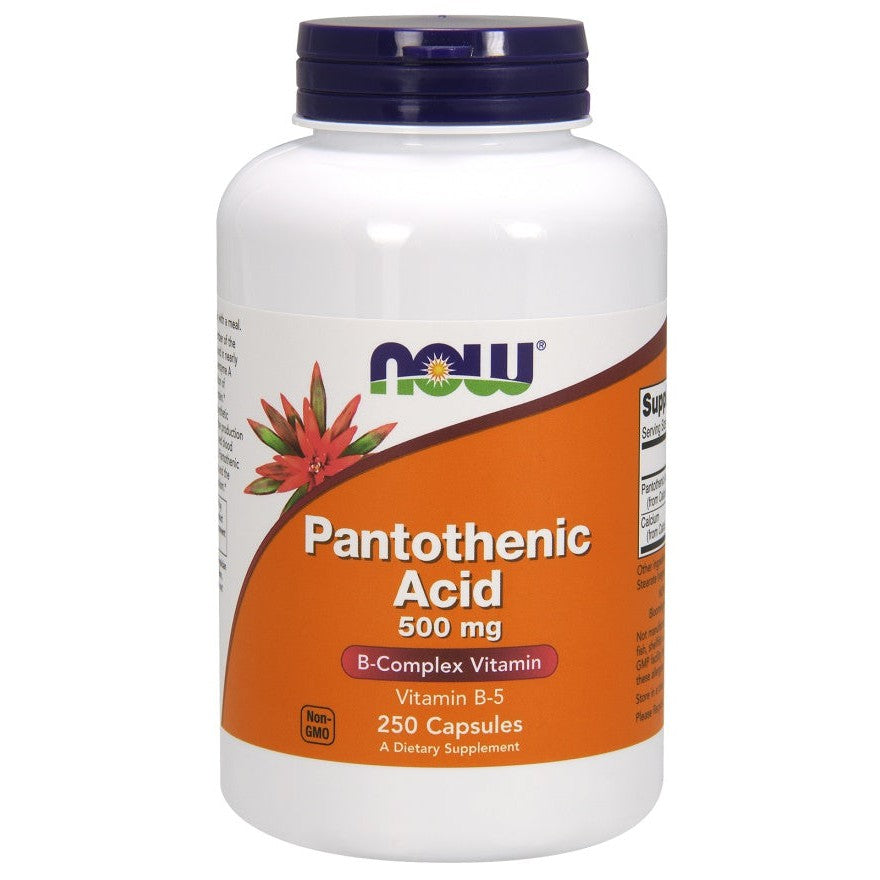NOW Foods Pantothenic Acid, 500mg - 250 caps