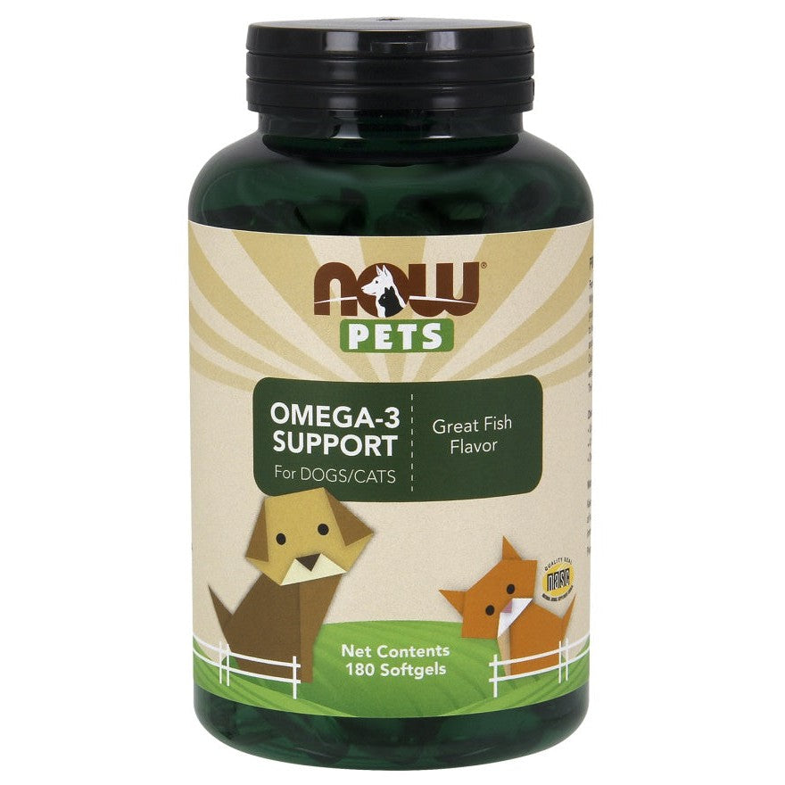 NOW Foods Pets, Omega-3 Support - 180 softgels