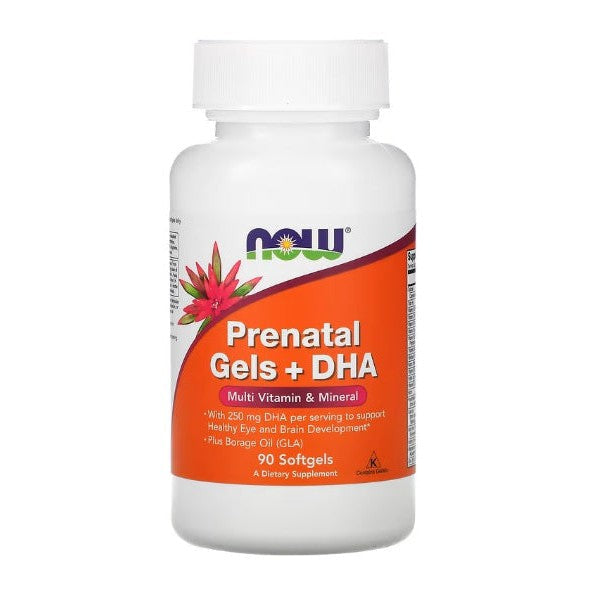 NOW Foods Prenatal Gels + DHA - 90 softgels