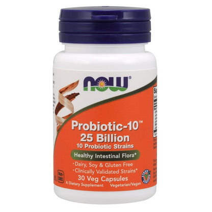 NOW Foods Probiotic-10, 25 Billion - 30 vcaps