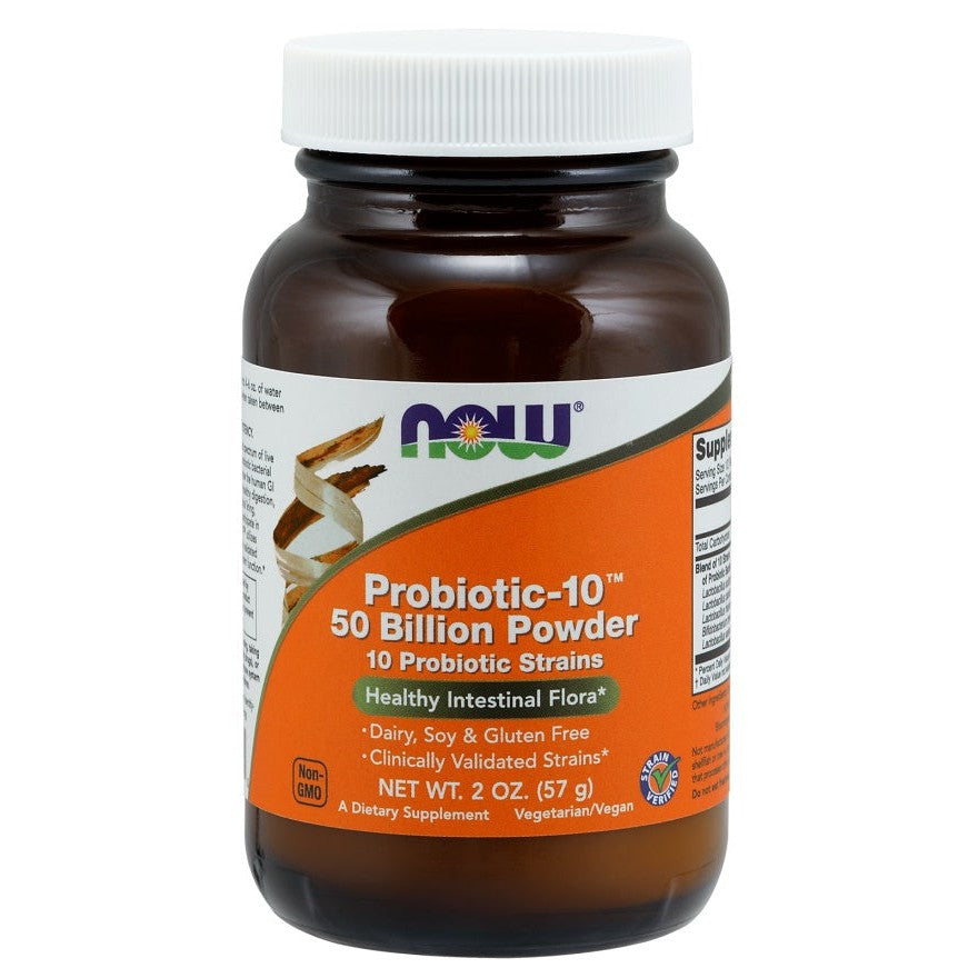NOW Foods Probiotic-10, 50 Billion Powder - 57g