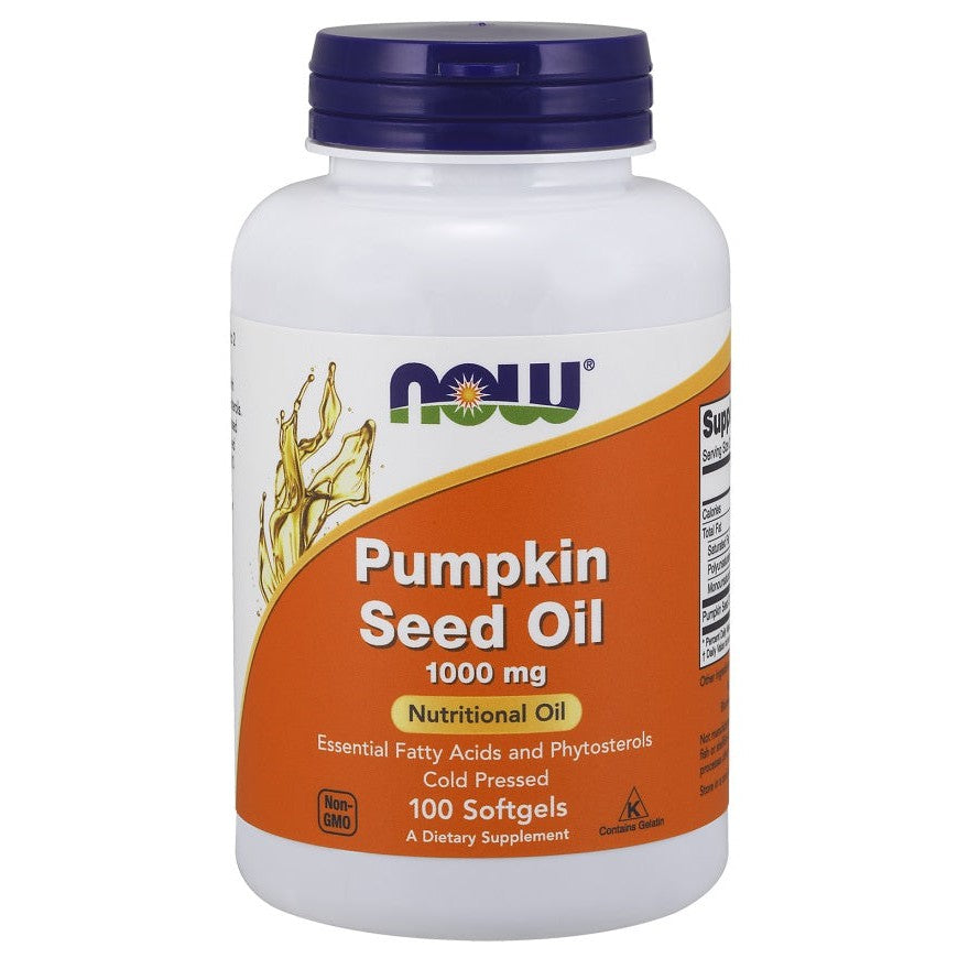 NOW Foods Pumpkin Seed Oil, 1000mg - 100 softgels