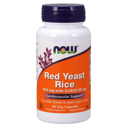NOW Foods Red Yeast Rice with CoQ10, 600mg - 60 vcaps