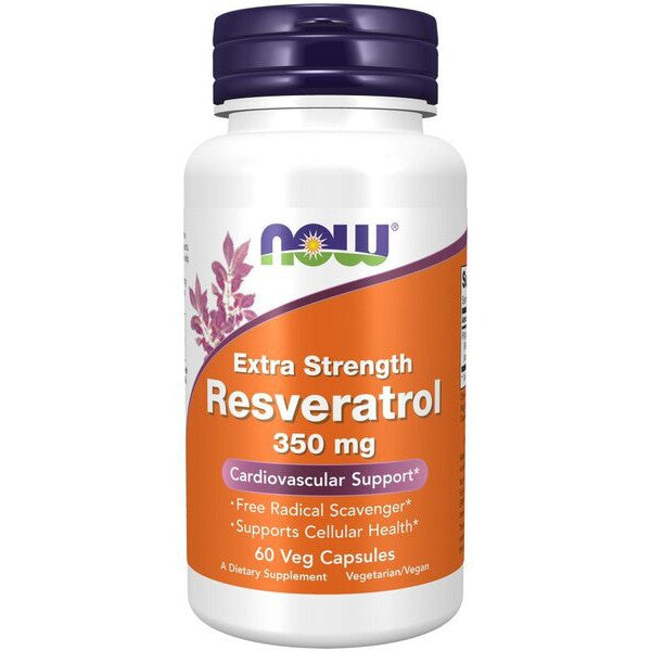 NOW Foods Resveratrol, Extra Strength 350mg - 60 vcaps